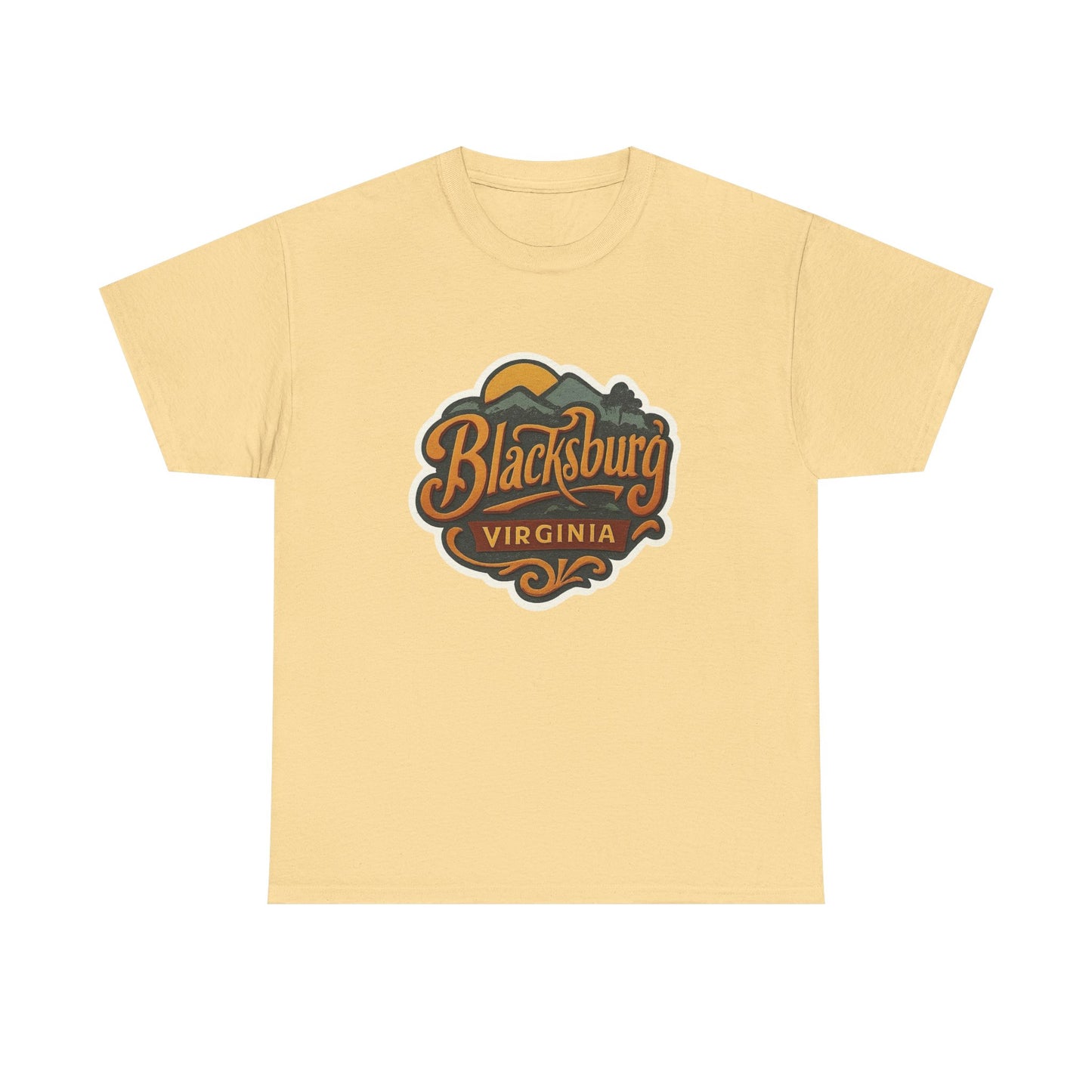 Blacksburg Virginia State Graphic T Shirt ADULT NEW