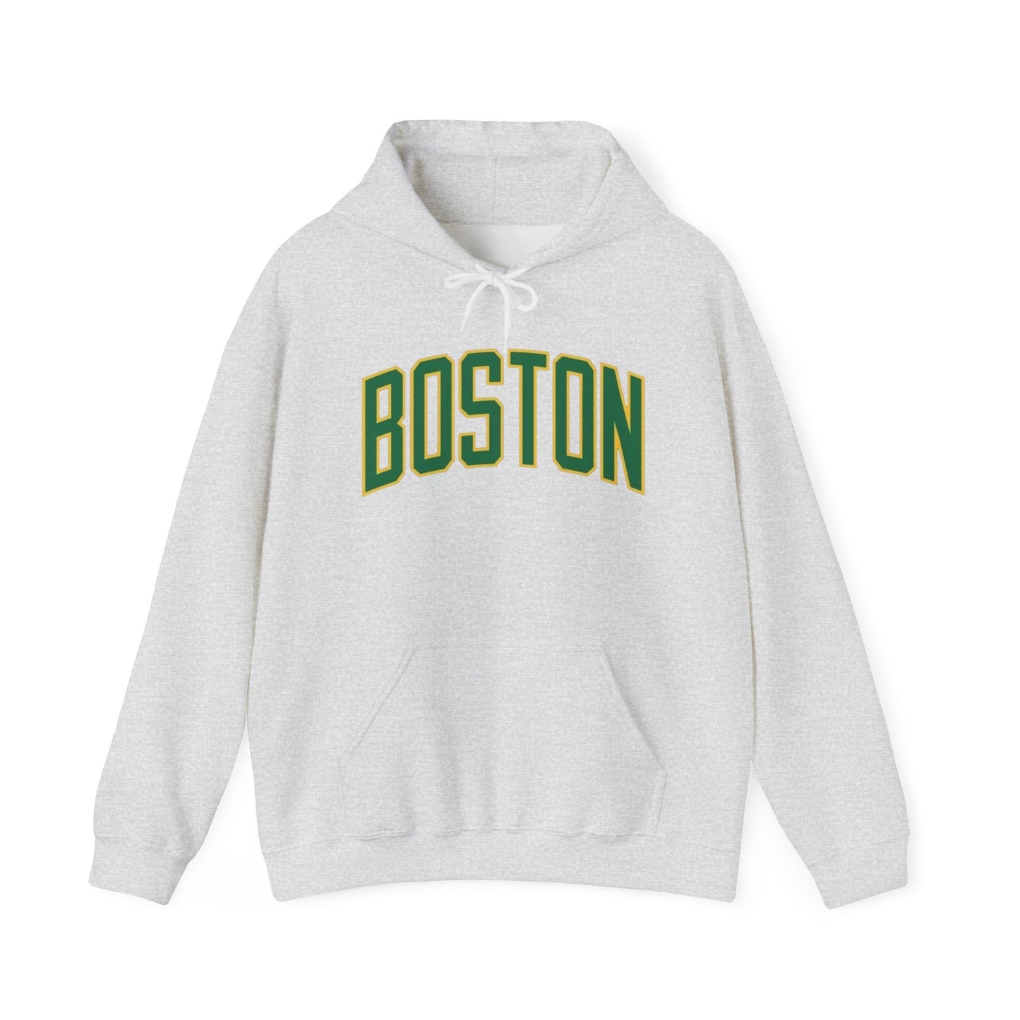 Boston Logo Graphic Hoodie Heavy Blend Sweatshirt NEW