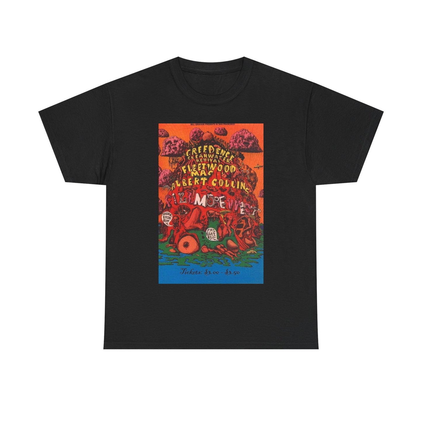 Creedence Clearwater Revival T-shirt vintage Fleetwood Mac art concert poster