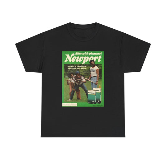 Newport T-shirt vintage cigarette menthol graphic Unisex Heavy Cotton Tee