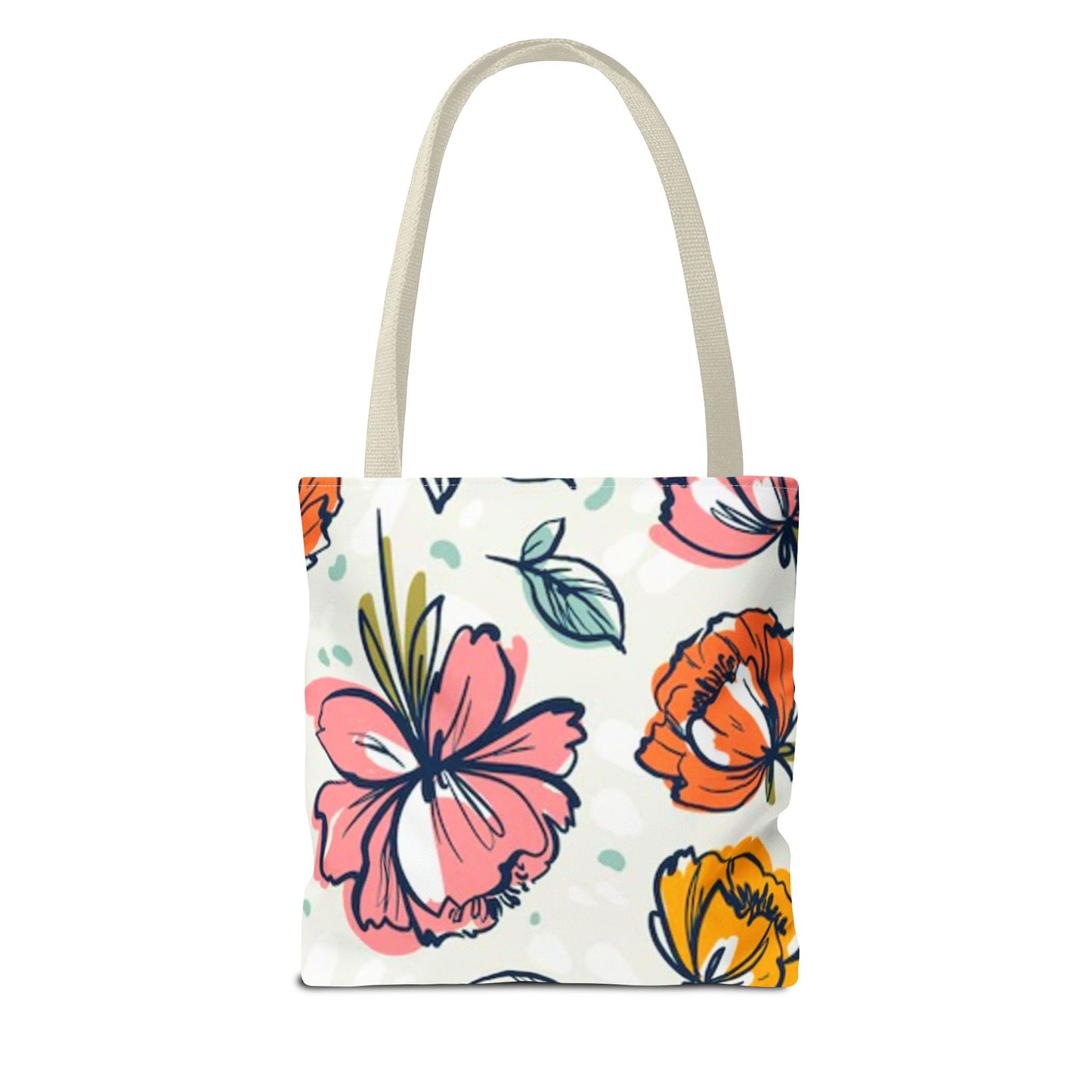 Multi Color Flowers Pattern Brand NEW Tote Bag (AOP)