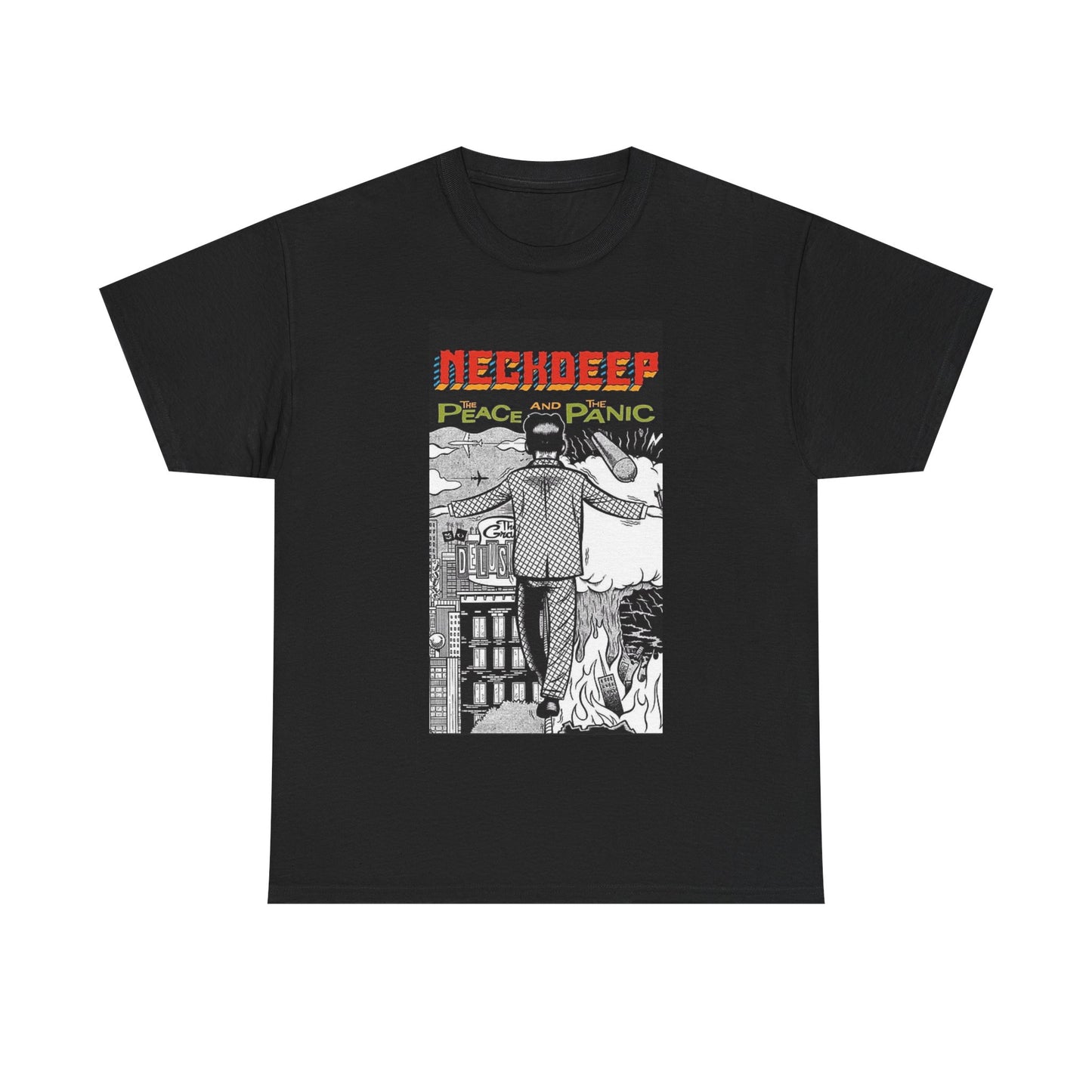 Neck deep T-shirt punk emo band vintage art graphic Unisex Heavy Cotton Tee