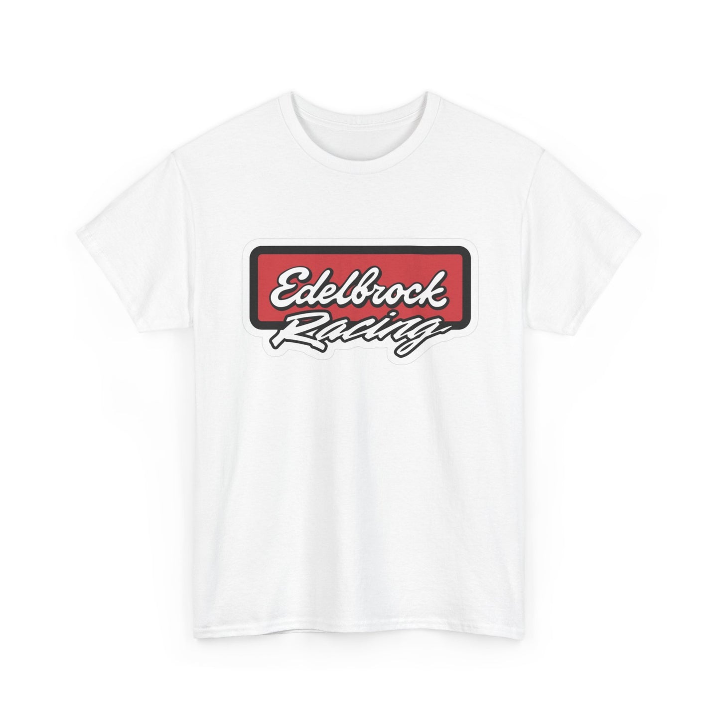 Edelbrock Racing Graphic T Shirt Vintage Muscle Cars Unisex Heavy Cotton Tee