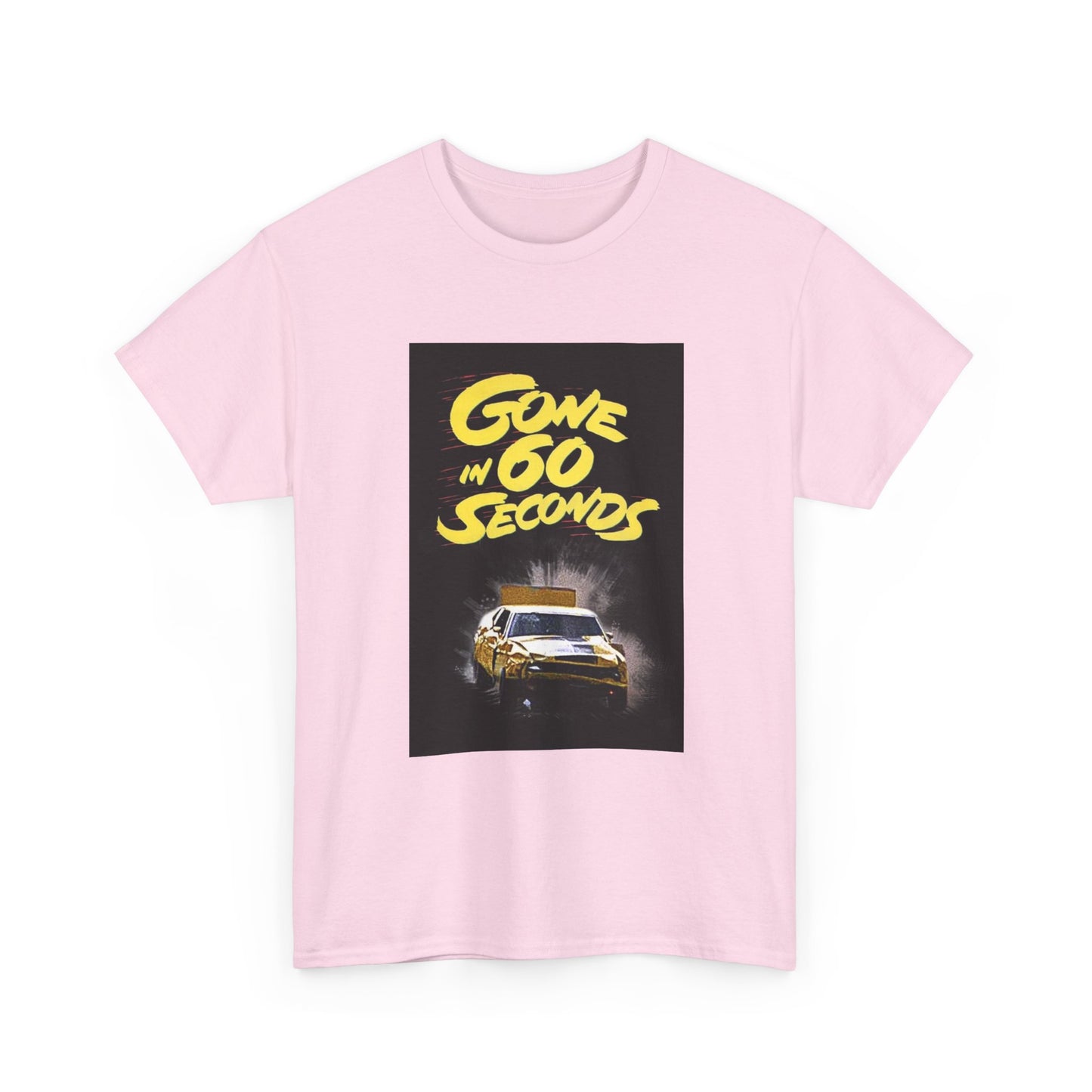 Gone in 60 Seconds Tshirt Vintage Ford Mustang Retro Poster Unisex Heavy Cotton