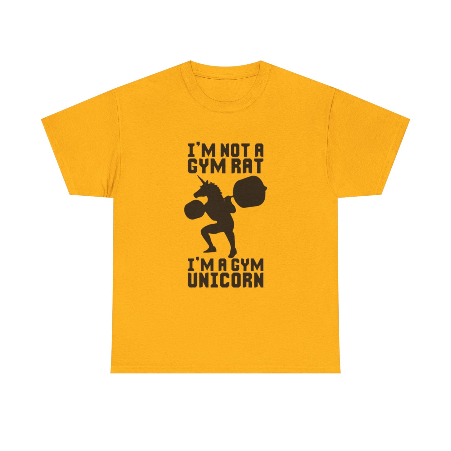 Gym Rat Shirt Funny Lifting Gear Workout Training Comedy Unisex Heavy Cotton Tee