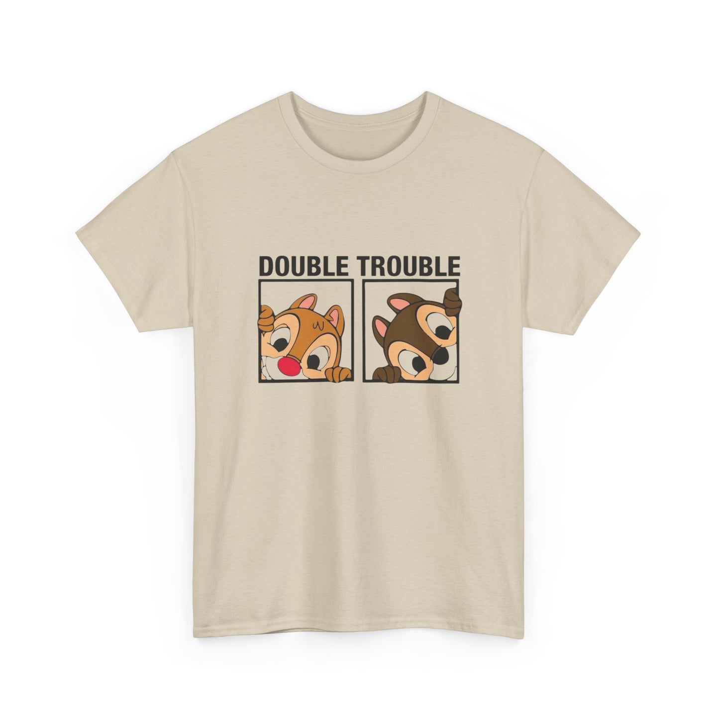 Double Trouble Graphic T Shirt Unisex Heavy Cotton Tee