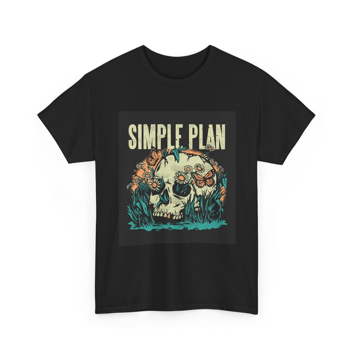 Simple Plan Tshirt Vintage Punk Rock Merch Album Unisex Heavy Cotton Tee