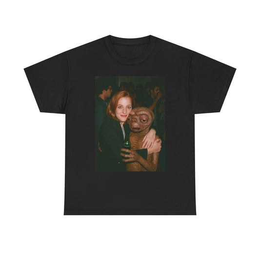 ET And X Files Funny Graphic T Shirt Unisex Heavy Cotton Tee