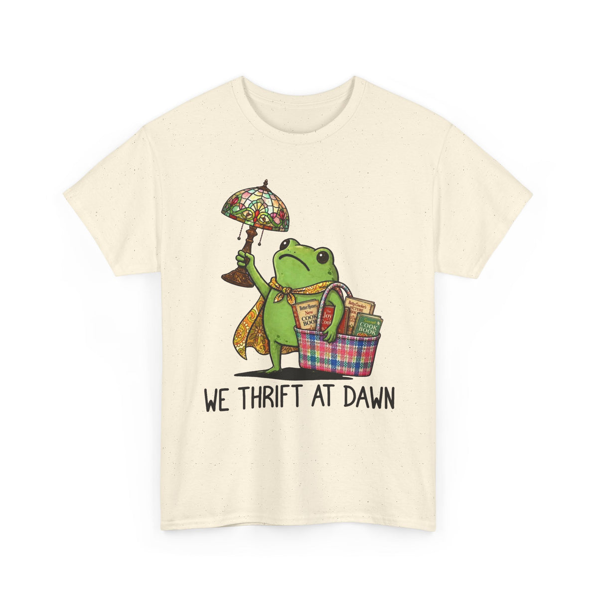 Frog Thrifting at Dawn T-Shirt Funny Men's Graphic Tee