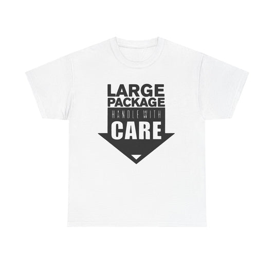 Large Package Jokes Sex Raunchy Humor Graphic T Shirt NEW ADULT