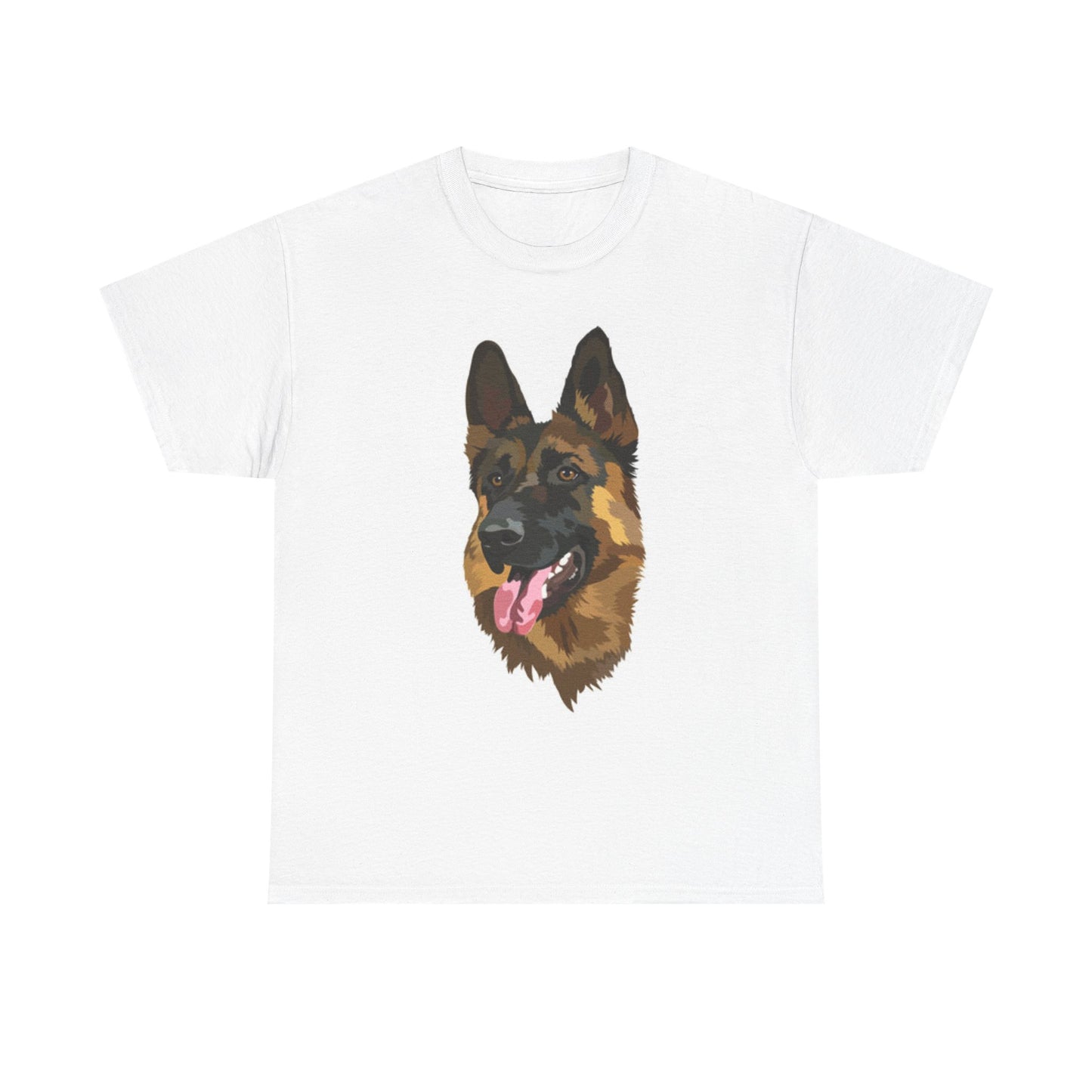 German Shepard Graphic T Shirt Funny Unisex Heavy Cotton Tee