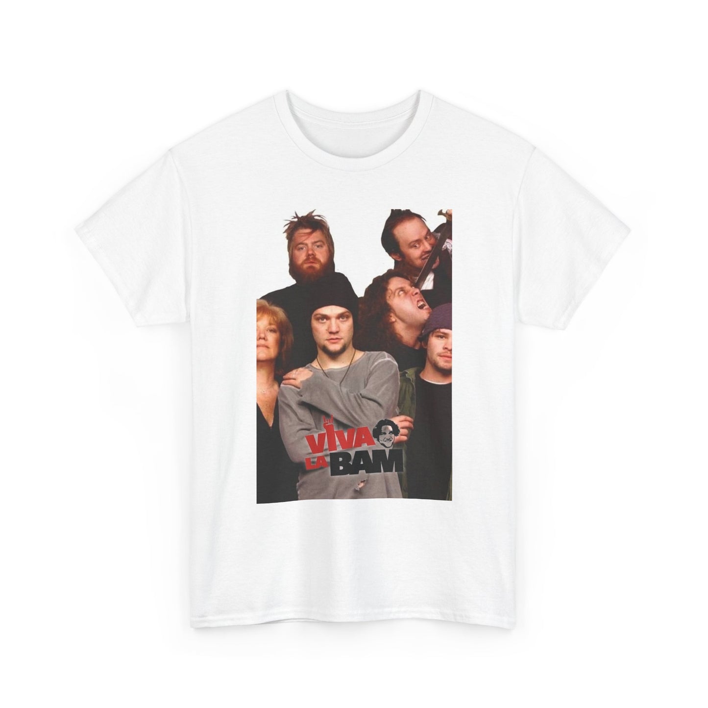 Viva La Bam T shirt  Tv series Bam Margera Skateboarding Unisex Heavy Cotton
