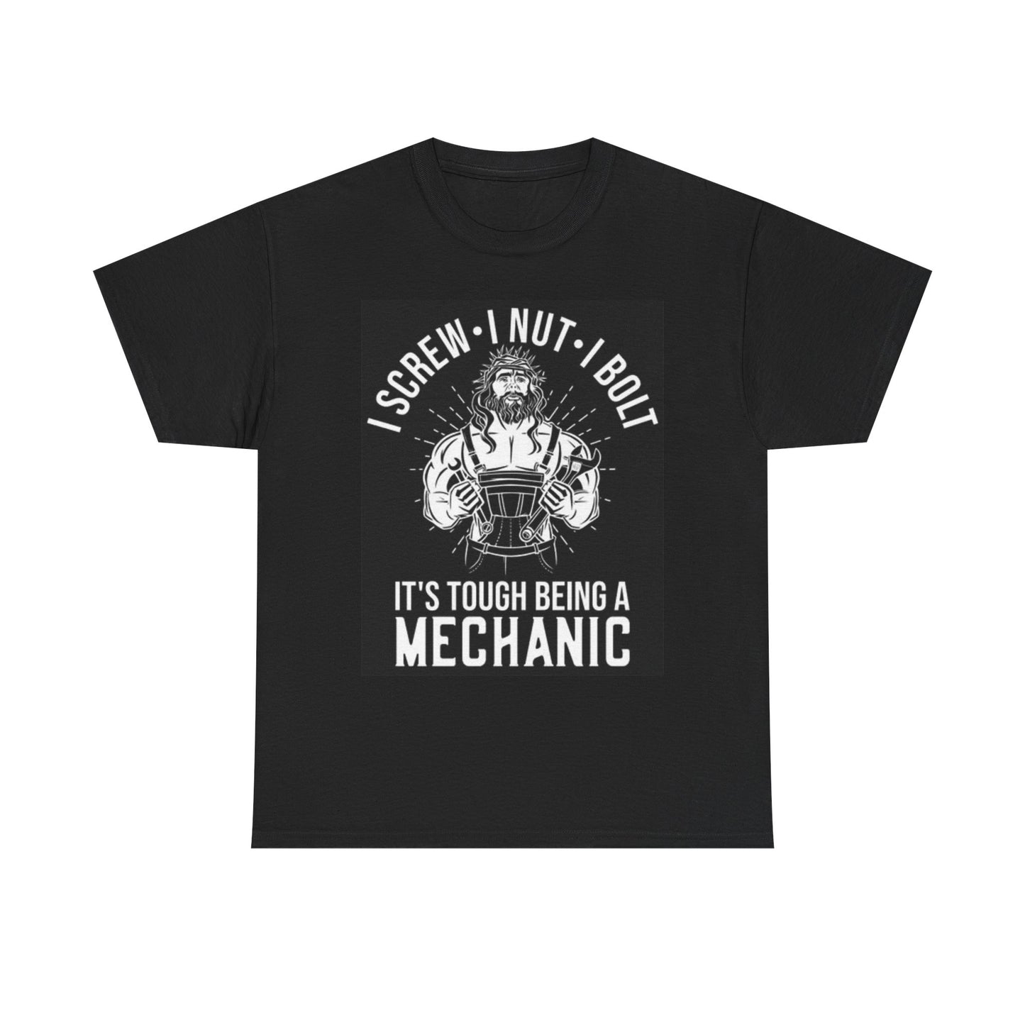 Its Tough Being A Mechanic Graphic T Shirt Funny Blue Collar Unisex Heavy Cotton