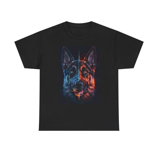 German Shepard Graphic T Shirt Funny Dog Poster Unisex Heavy Cotton Tee