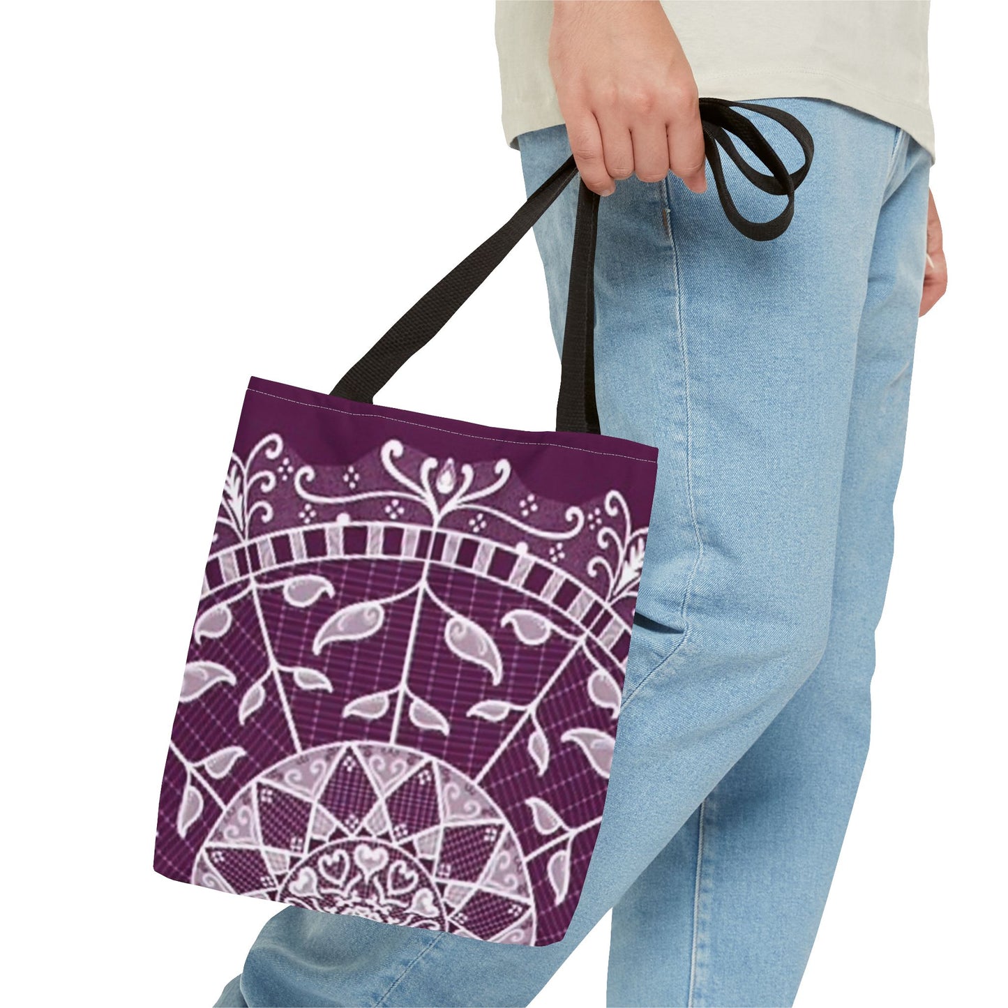 Lavender And White Multi Color BRAND NEW MODERN Tote Bag (AOP)