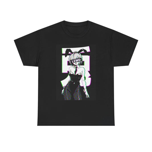 Waifu Lewd Graphic T Shirt Retro Anime Gaming Unisex Heavy Cotton Tee