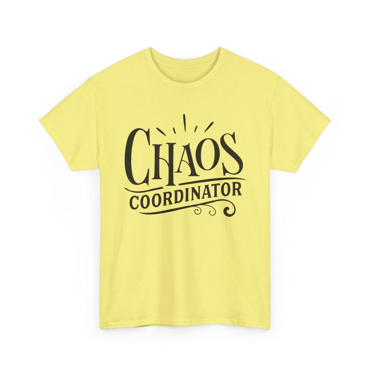 Chaos Coordinator Funny Graphic T Shirt Unisex Heavy Cotton Tee
