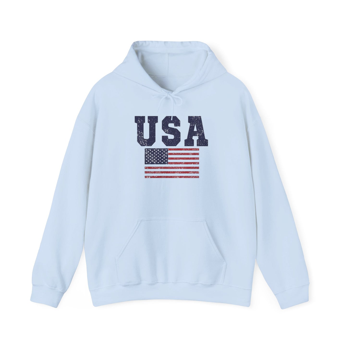 USA American Flag NEW COLORS Graphic Hoodie Unisex Heavy Blend Hooded Sweatshirt