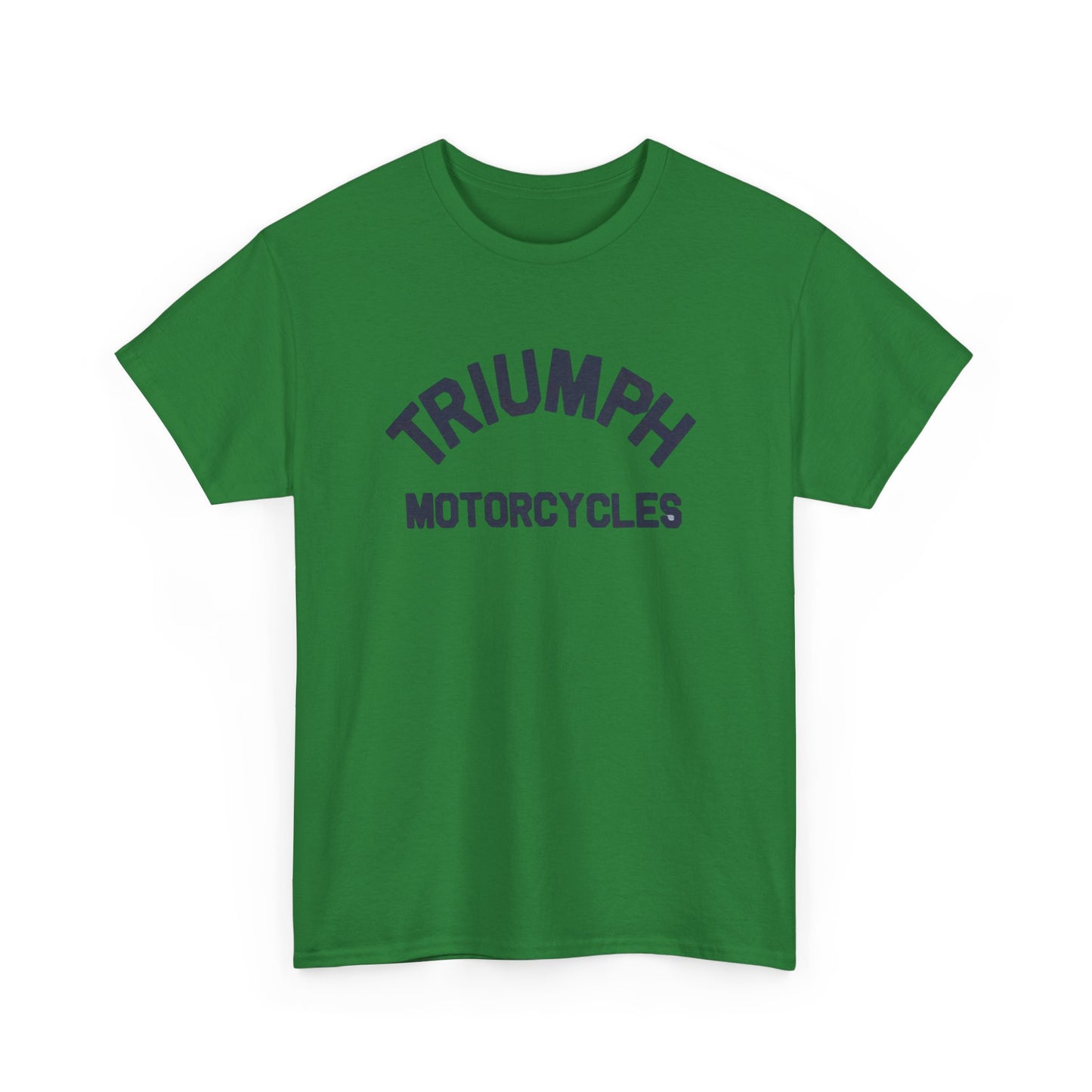 Triumph Motorcycles Tshirt Vintage Logo Classic Fit Unisex Heavy Cotton Tee