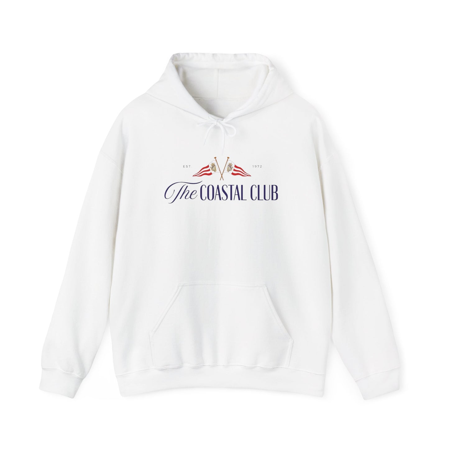 The Coastal Club Retro Graphic Hoodie Unisex Heavy Blend™ Hooded Sweatshirt