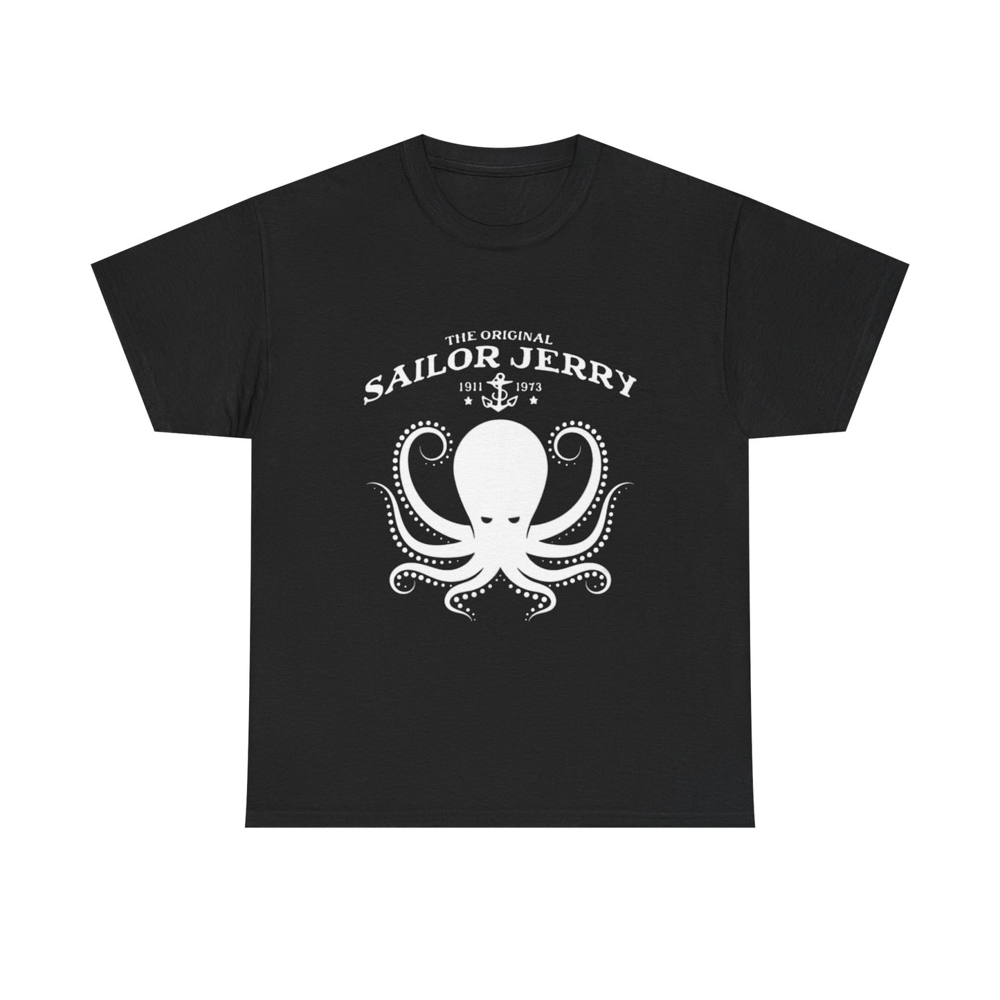 Sailor Jerry T-shirt vintage tattoo navy art retro Hawaii Heavy Cotton Tee