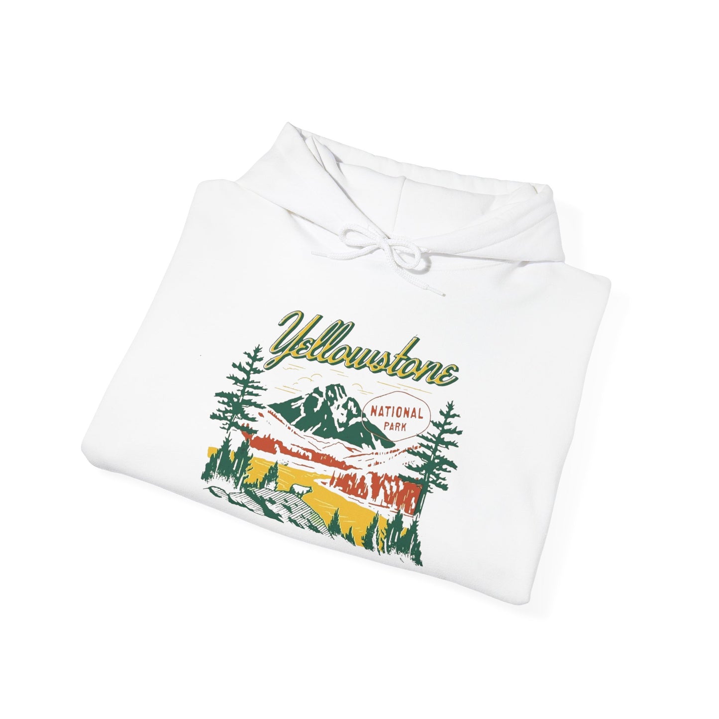 Yellowstone Retro Graphic Hoodie Unisex Heavy Blend™ Hooded Sweatshirt