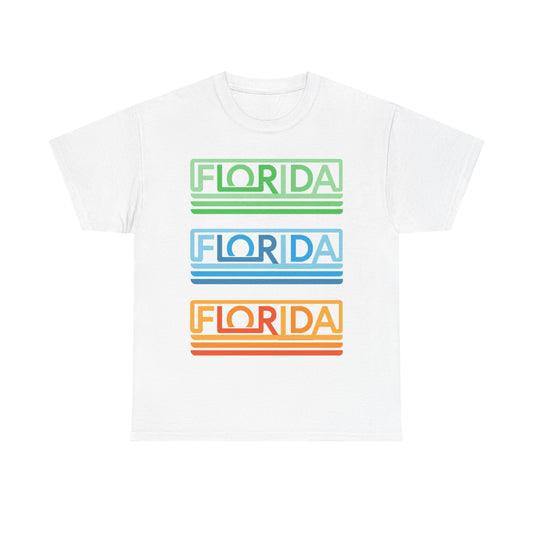 Florida Graphic Tshirt Summer Beach Miami Tampa Merch Unisex Heavy Cotton Tees