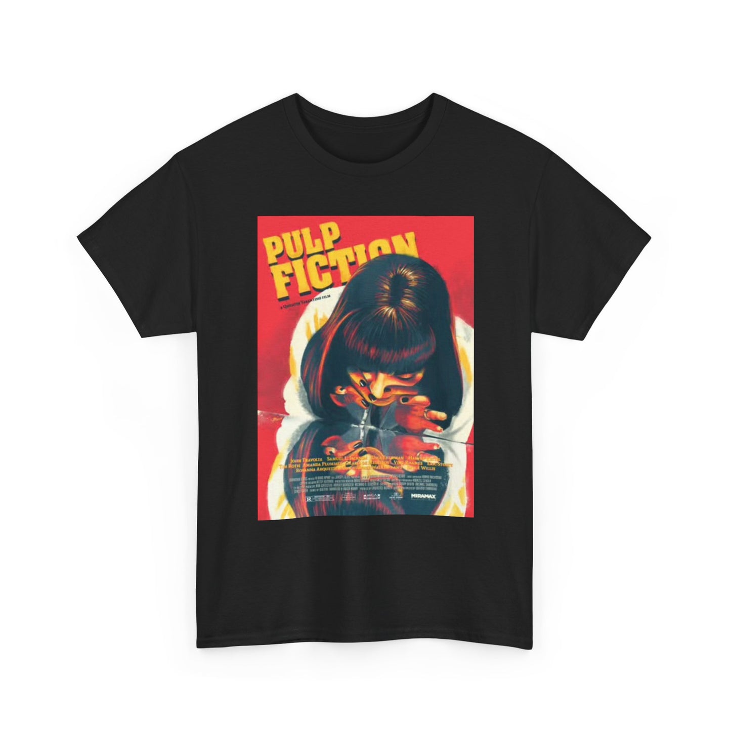 Pulp Fiction T Shirt BRAND NEW Apparel Unisex Heavy Cotton Tee Movie