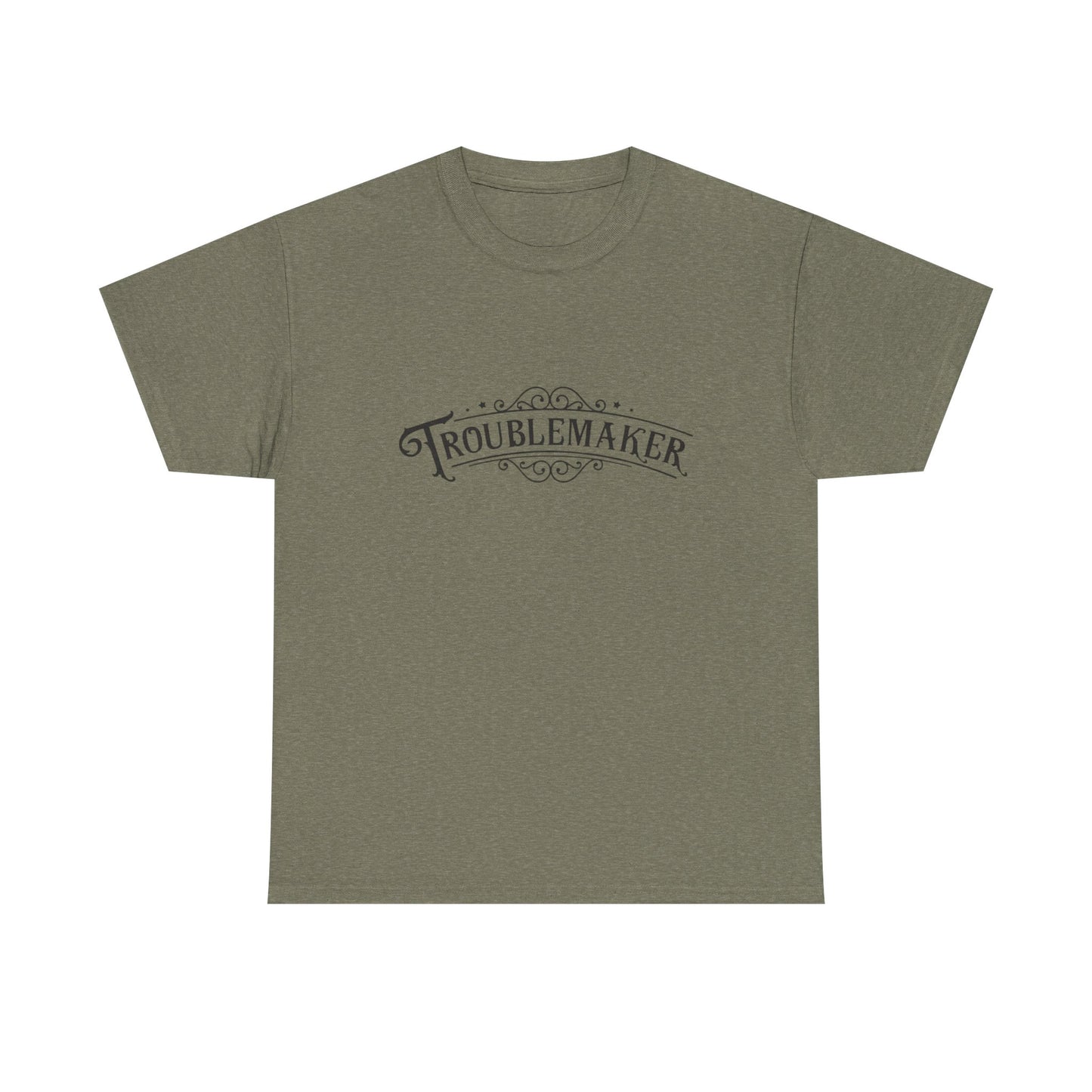 Trouble Maker Funny Graphic T Shirt Unisex Heavy Cotton Tee