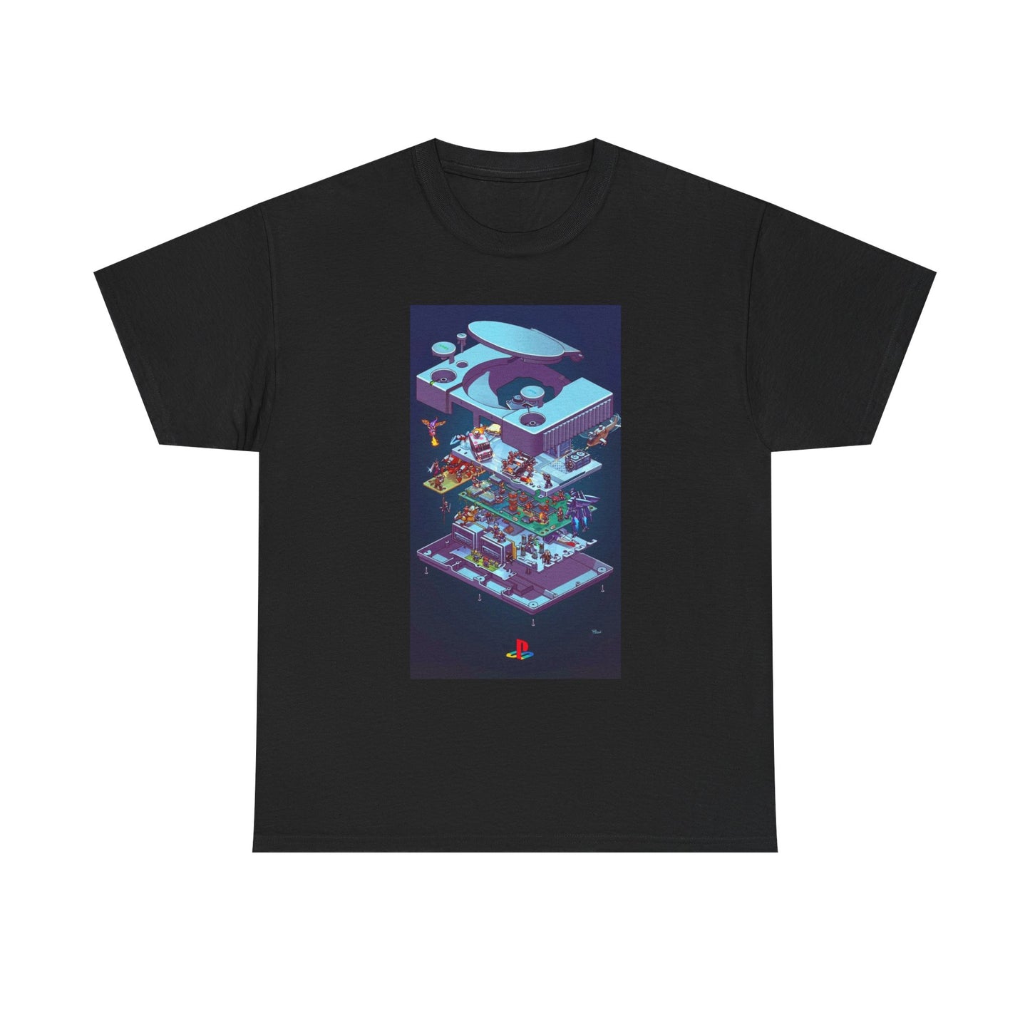 N64 Playstation Tshirt Open Console Ps1 Retro Gaming Unisex Heavy Cotton Tee 2