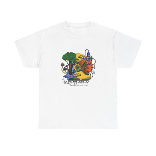 Fixed Connection Art Graphic T Shirt Unisex Heavy Cotton Tee Gift New