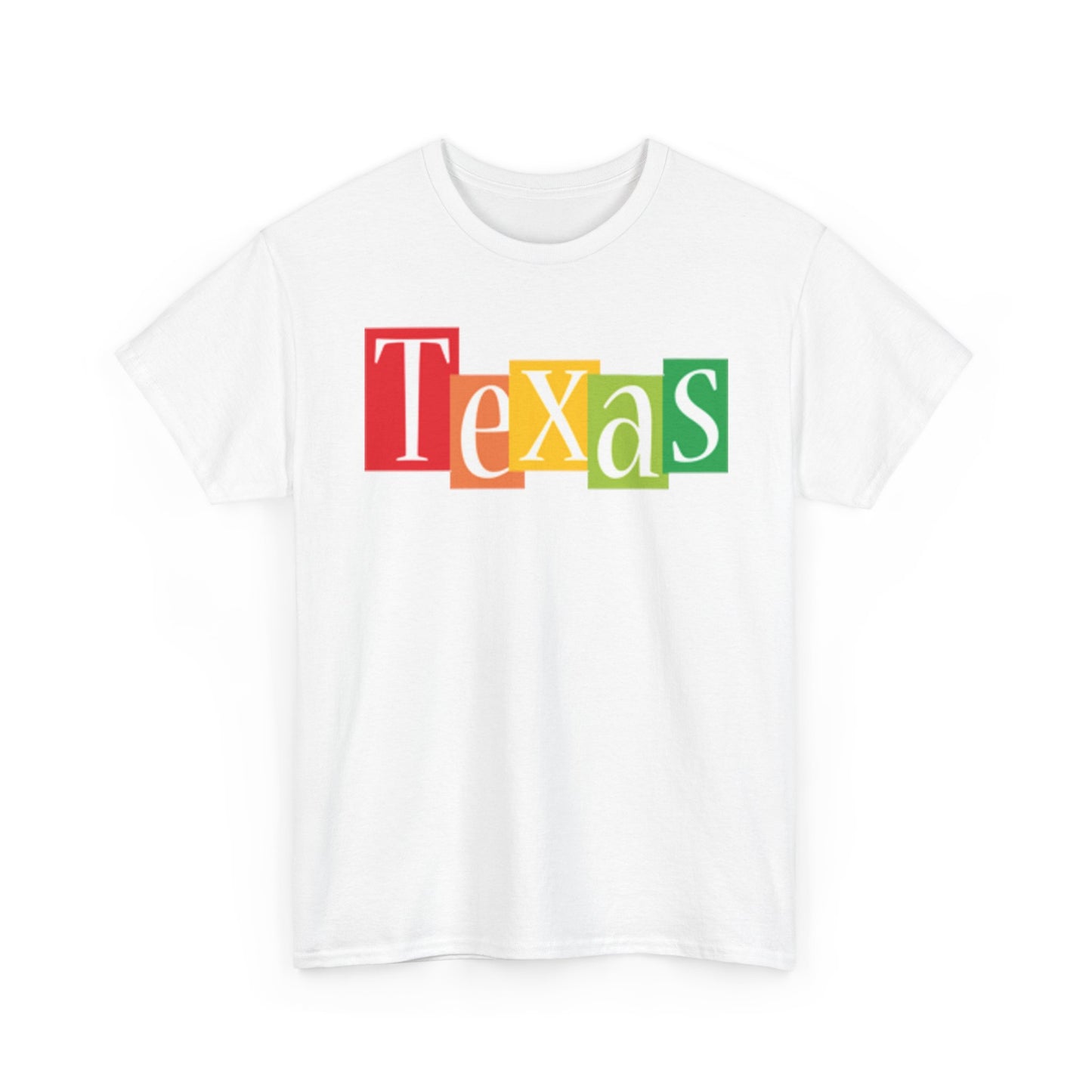 Texas State Logo BRAND NEW Apparel T Shirt Unisex Unisex Heavy Cotton Tee