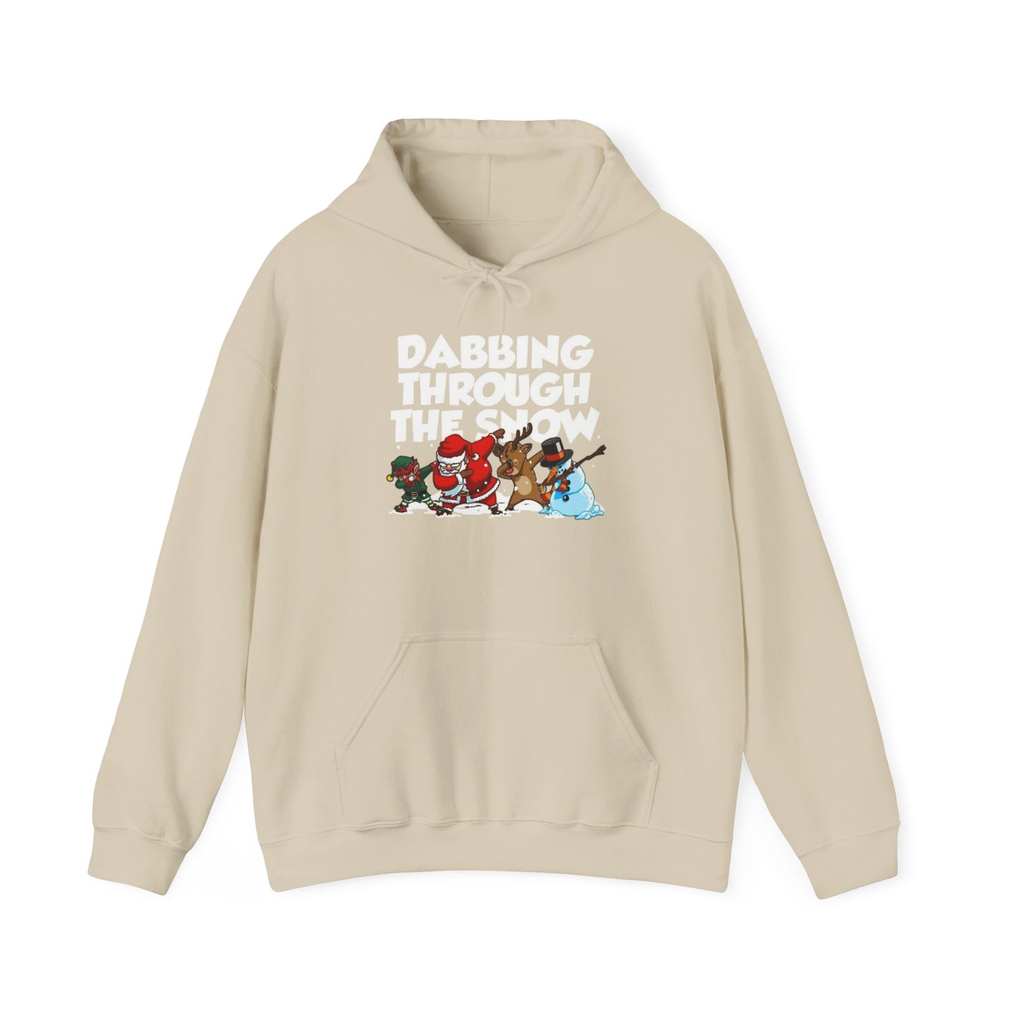 Dabbing Through The Snow Christmas Graphic Hoodie Heavy Blend™ Hooded Sweatshirt