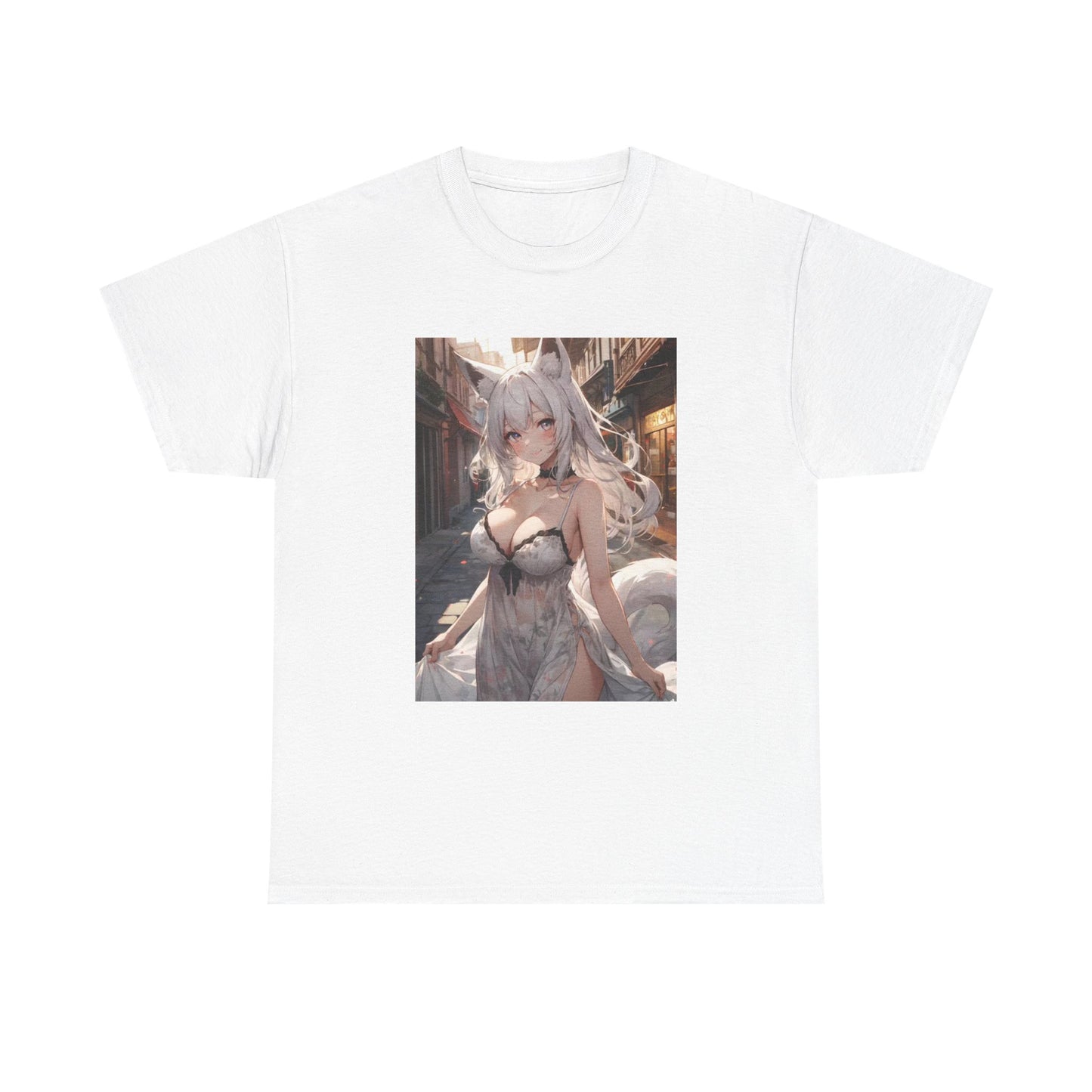 Waifu Girl Hentai Tshirt Sexy anime Naturo Cartoon Unisex Heavy Cotton Tee