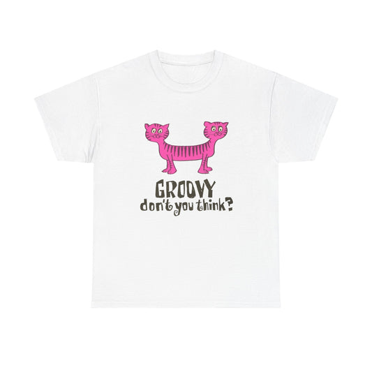 Groovy Don't You Think Retro Graphic T Shirt NEW Adult Tee