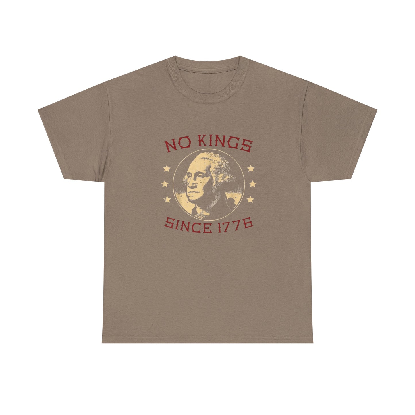 No Kings Since 1776 Ben Franklin Graphic T Shirt Unisex Heavy Cotton Tee NEW