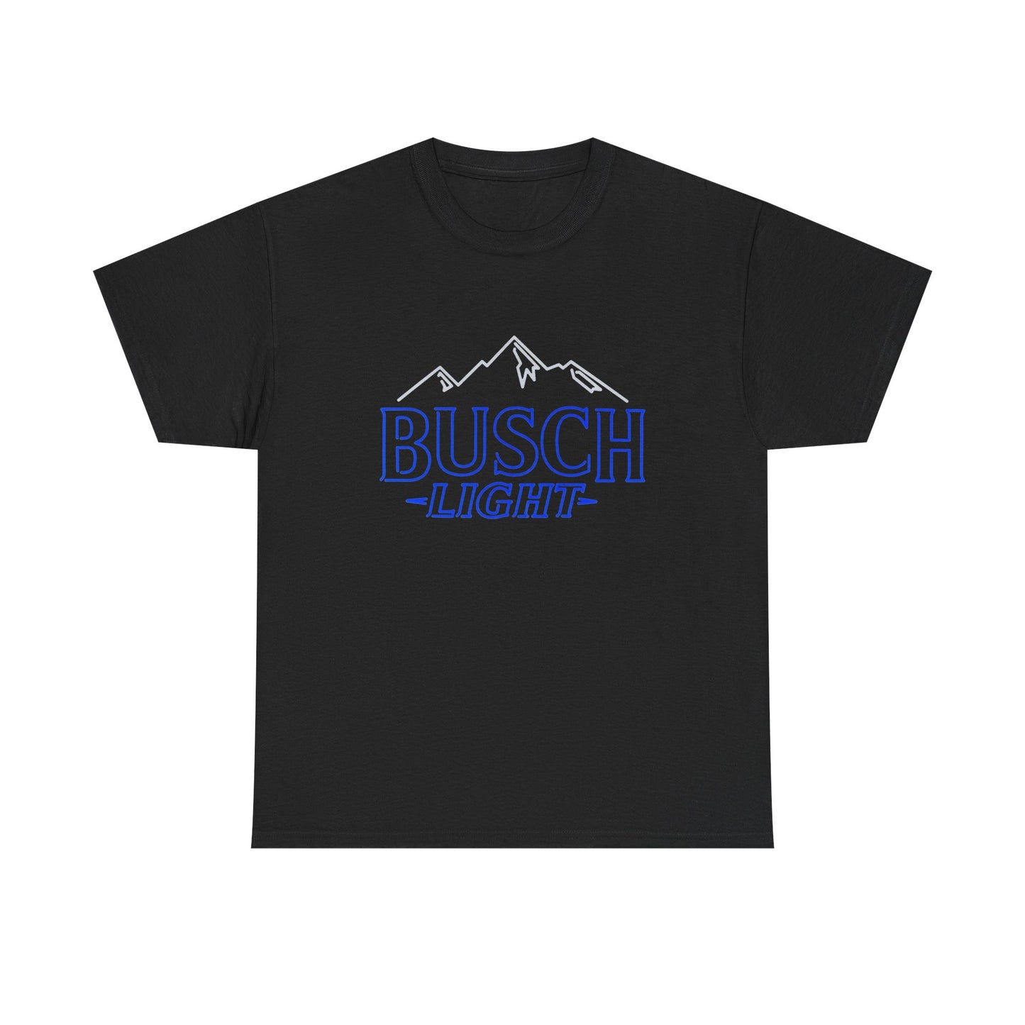 Busch Light Mountains Graphic T Shirt Unisex Heavy Cotton Tee NEW