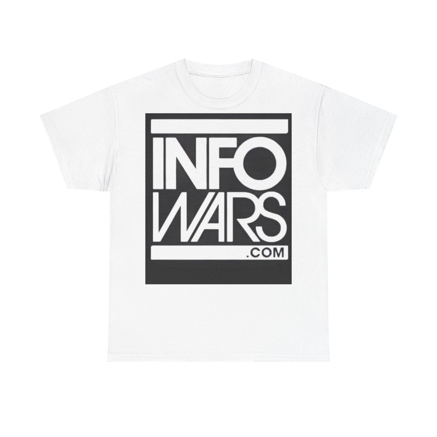 Info Wars Tshirt Alex Jones Rogan American Funny Podcast Unisex Heavy Cotton Tee