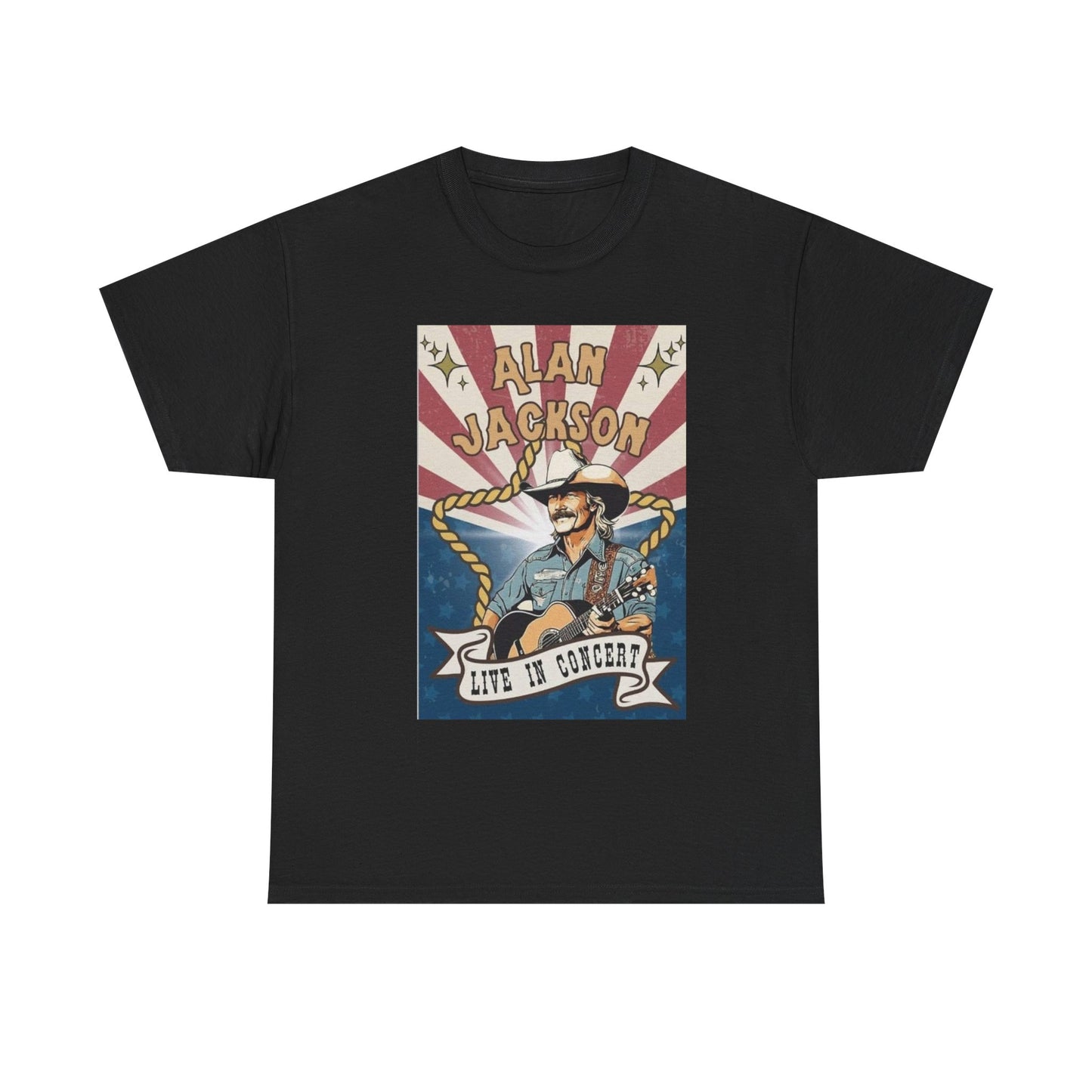 Alan Jackson Graphic T Shirt Vintage Country Album Unisex Heavy Cotton Tee