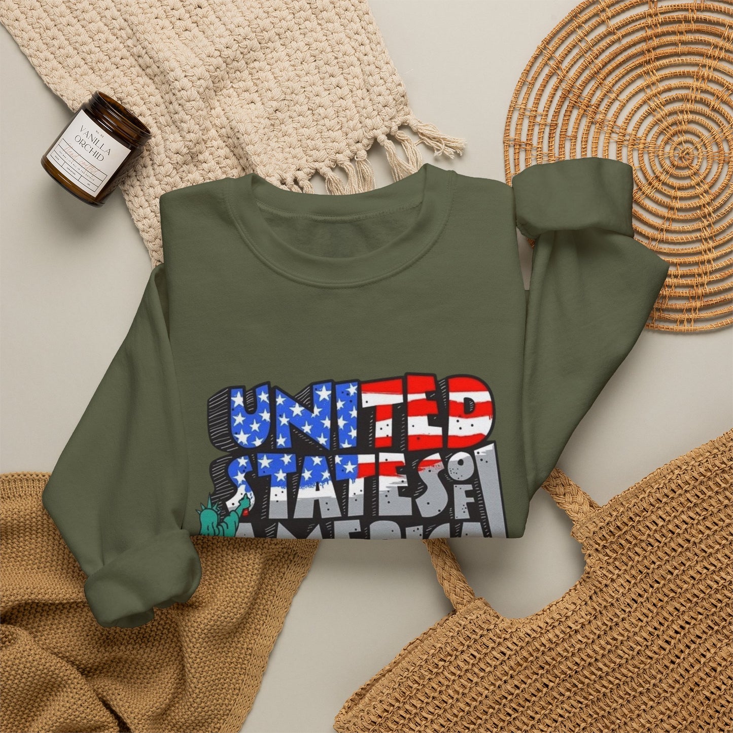 United States Of America Sweater NEW Unisex Heavy Blend™ Crewneck Sweatshirt