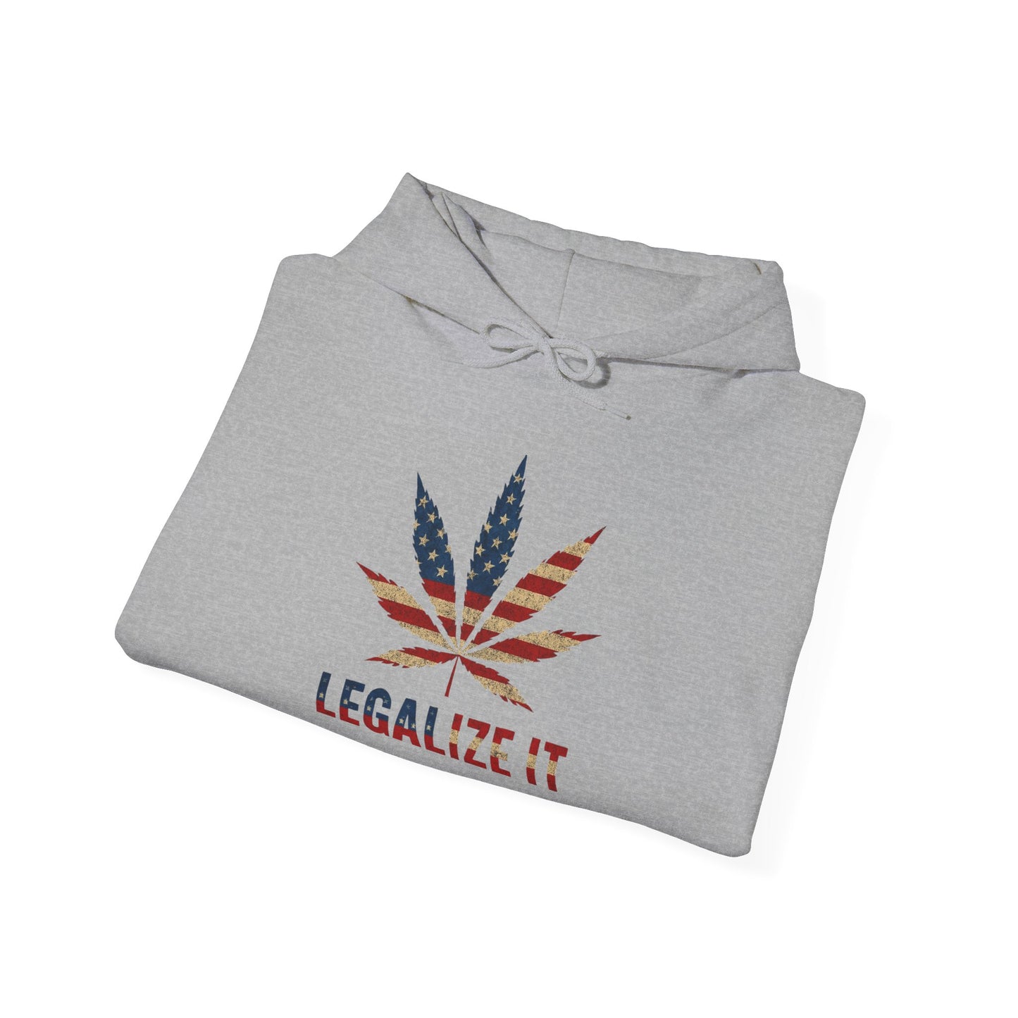 Legalize It Graphic Hoodie American Weed Unisex Heavy Blend™ Hooded Sweatshirt