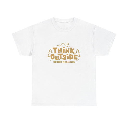 Think Outside No Box Required Graphic T Shirt NEW ADULT