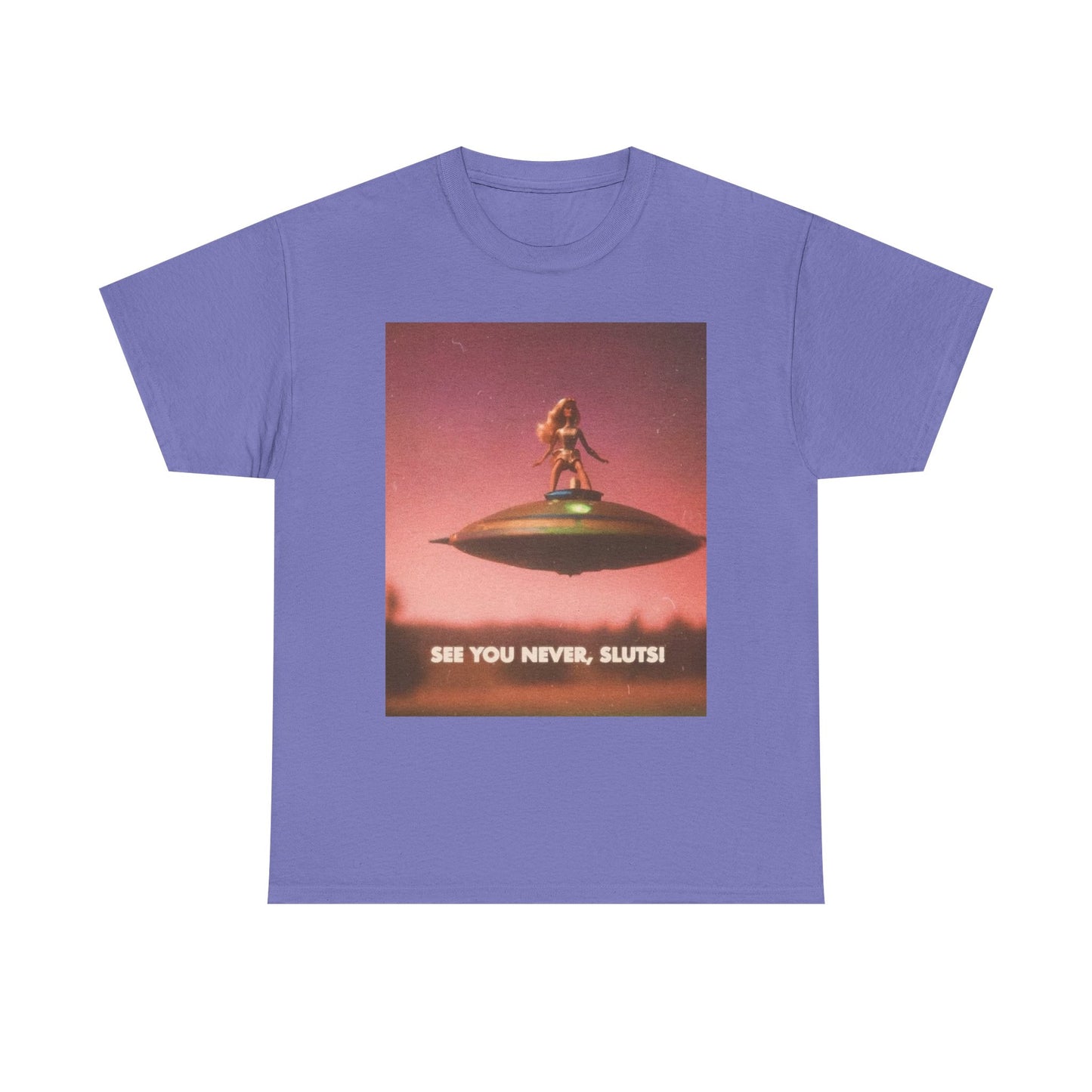 See You Never Sluts Funny Doll Graphic T Shirt NEW Adult Tee