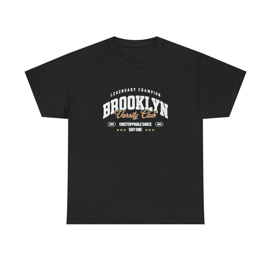 Brooklyn Varsity Club Graphic T Shirt Unisex Heavy Cotton Tee