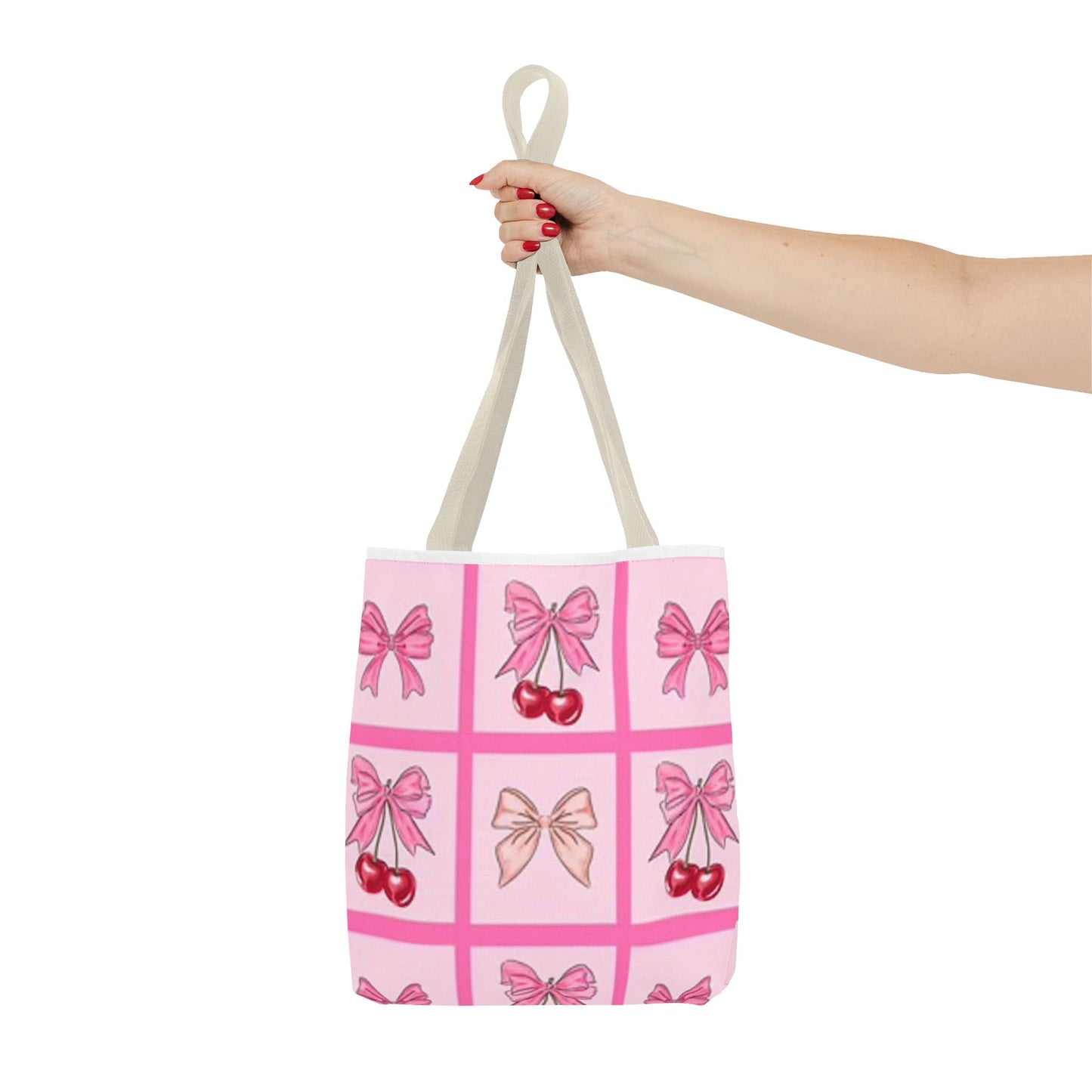 Pink Bows Upside Down Graphic BRAND NEW Tote Bag (AOP)