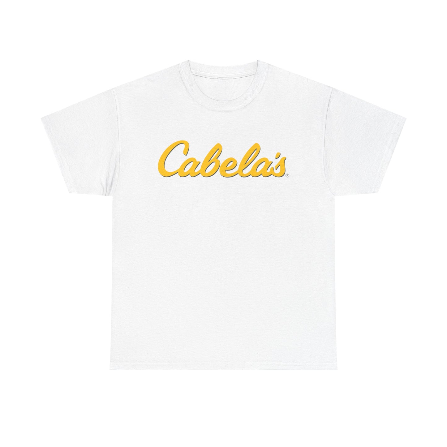 Cabelas Graphic T Shirt Outdoors Fishing Gear Unisex Heavy Cotton Tee