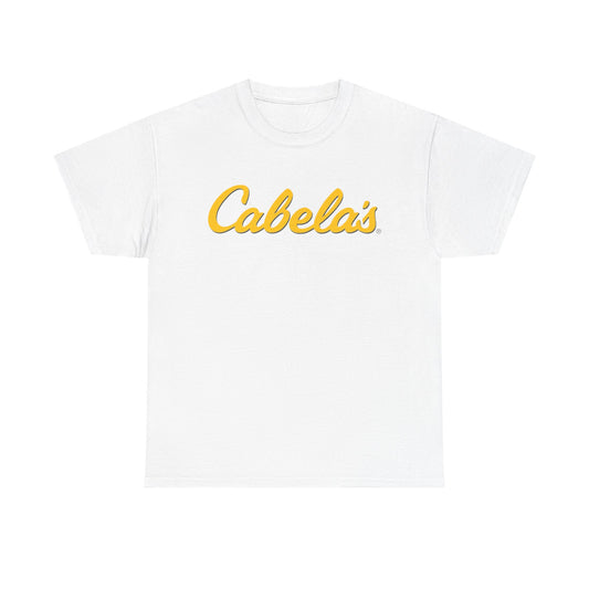 Cabelas Graphic T Shirt Outdoors Fishing Gear Unisex Heavy Cotton Tee