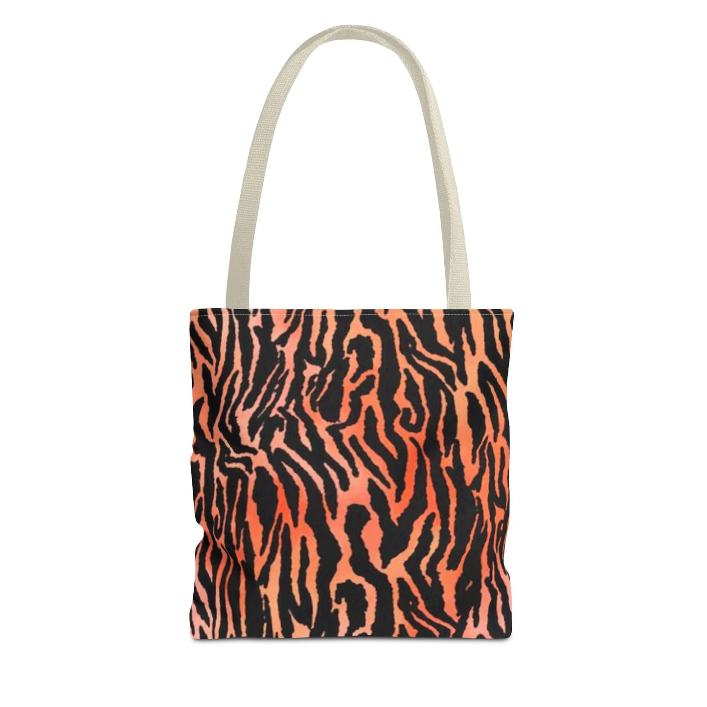 Orange Animal Print Tiger Multi Color Modern Hand Bag PurseTote Bag (AOP)