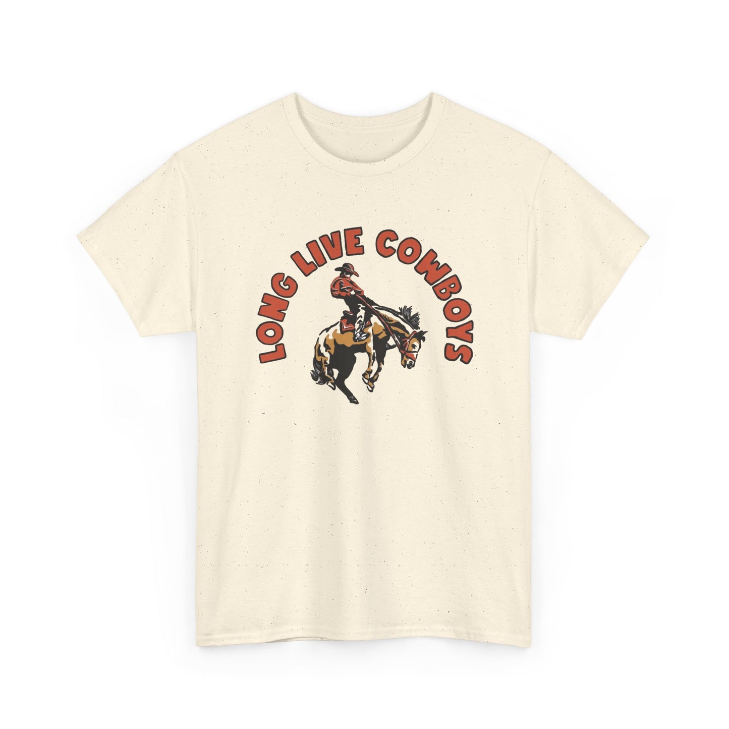 Long Live Cowboys Graphic T Shirt Men's Heavy Cotton Tee