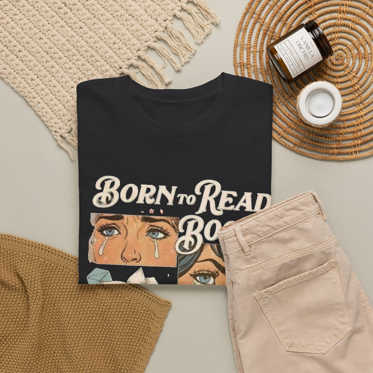 Born to Read Books Forced to Read Emails T-Shirt Funny Men's Graphic Tee